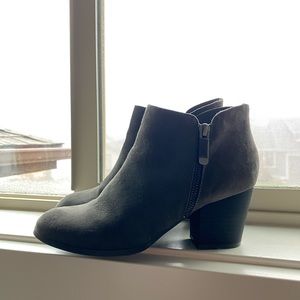 Gray booties
